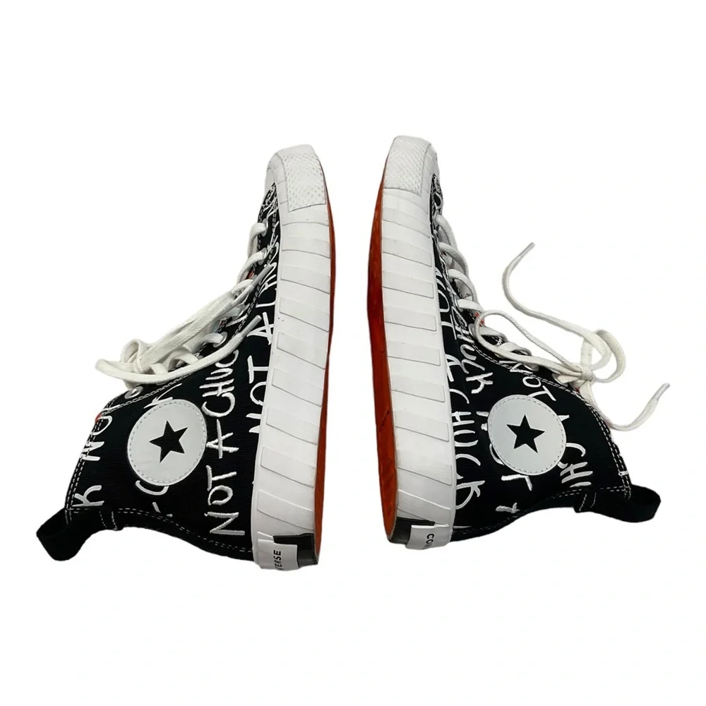 Converse High Top Not A Chuck Untitled Black White Kids Size 7